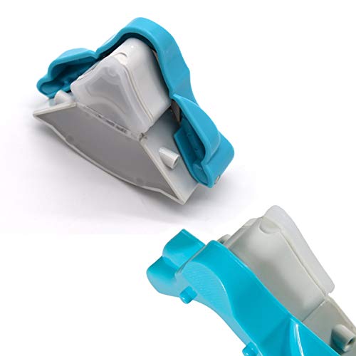 Redondeadora de Esquinas,Xiuyer 2 Piezas 5mm Perforadora de Esquinas Redondas Corner Rounder Cutter para Papel Foto Tarjeta Scrapbooking Crafts de Bricolaje(Azul, 7.5x7.5x3.5cm)