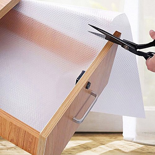 Refrigerador Alfombras,Multiuso Alfombrillas Antibacterianas Mat EVA,Para Frigorífico, Mostrador de Cocina, Cajón,150CM x 30CM,Transparente
