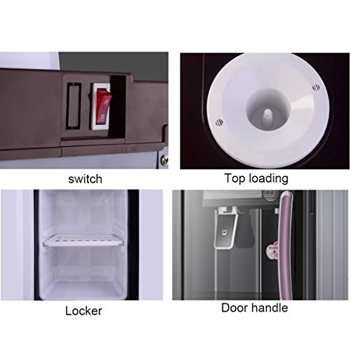 Refrigerador de agua de carga superior Dispensador de agua: 3 configuraciones de temperatura: caliente, fría y agua de la sala, Dispensadores de agua fría y caliente independientes, de color púrpura,
