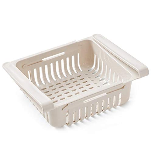Refrigerador Organizador Bins Almacenamiento frigorífico compartimientos multiuso retráctil cajón frigorífico de tipo de contenedores caja de la cocina de la fruta fresca Alimentos ZHQHYQHHX
