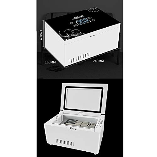 Refrigerador PortáTil De Insulina Mini Refrigerador Enfriador EléCtrico Nevera Coche Refrigerador De Medicamentos para El Hogar Oficina Viajes 2-18 ° C Negro