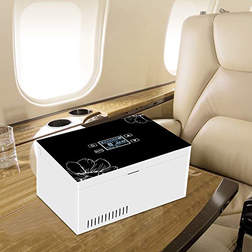 Refrigerador PortáTil De Insulina Mini Refrigerador Enfriador EléCtrico Nevera Coche Refrigerador De Medicamentos para El Hogar Oficina Viajes 2-18 ° C Negro