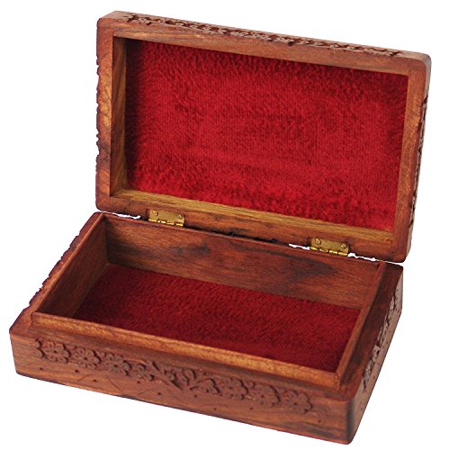 Regalo Día de la Madre Gradevoli intagliato mano di legno gingillo decorativi Jewelle...
