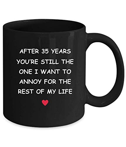 Regalos del 35 aniversario de Lsjuee para su esposa, esposo, novia, novio, 35 años, 35 años, treinta y cinco, bodas románticas