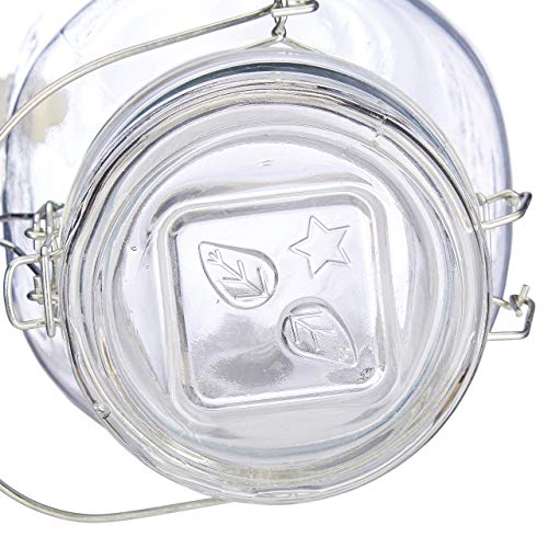 Relaxdays Dispensador de bebida de 4 L, Cuatro vasos, Grifo, Retro, Jarra de zumo con pajitas, Transparente