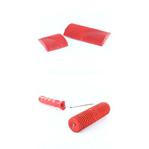 Relieves de rodillo de pintor con asa Painter 17,78 cm + 2 piezas herramientas de goma
