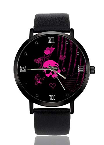 Reloj de Pulsera Ultrafino para Hombre y Mujer, de Cuarzo, para Negocios, Casual, Deportivo, para Mujeres, Hombres, Resistente al Agua, Unisex, de la Marca Azúcar Skull