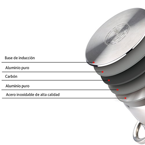 Renberg Olla 32X25CM 20L C/T Alexander Acer.INOX, Acero, Diámetro 32 cm - 20 L