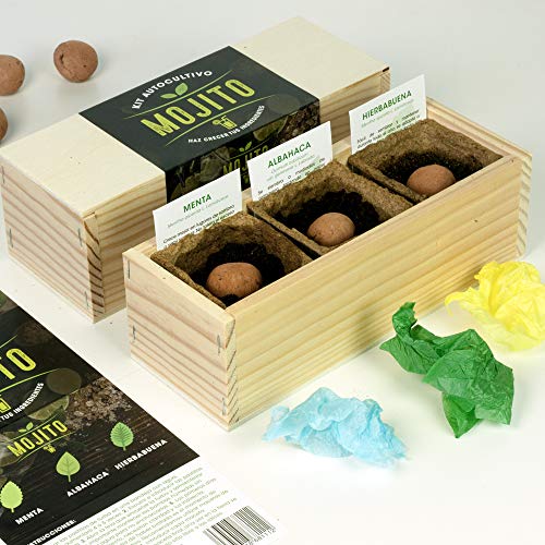 Resetea Kit Autocultivo "Mojito" (menta, albahaca y hierbabuena)