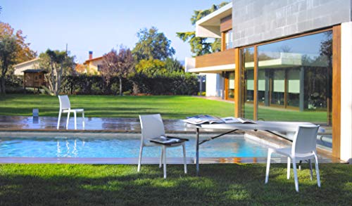 resol grupo Smart 180 Mesa Plegable para Interior, Exterior, jardín, Gris