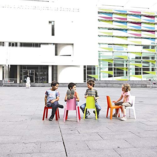 resol Julieta set infantil de 2 sillas y 1 mesa para interior, exterior, jardín - color rojo