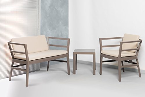 resol Mesa Auxiliar Cuadrada 45x45 para Interior, Exterior, jardín Ocean - Color Blanco