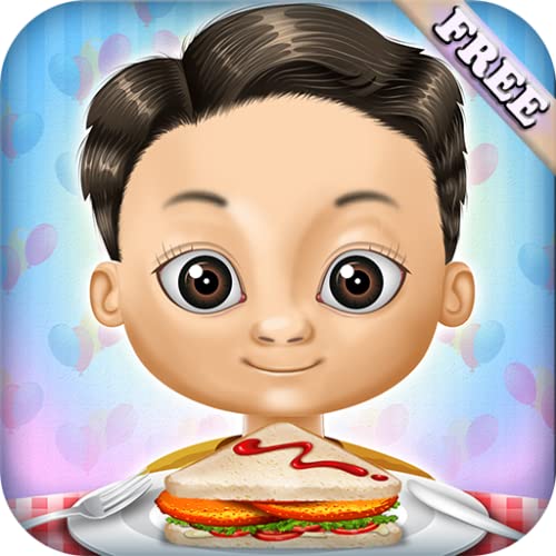 Restaurante prepara la comida: hamburguesas, pinchos de barbacoa, helados y bebidas ! juego educativo para niños y niñas - GRATIS