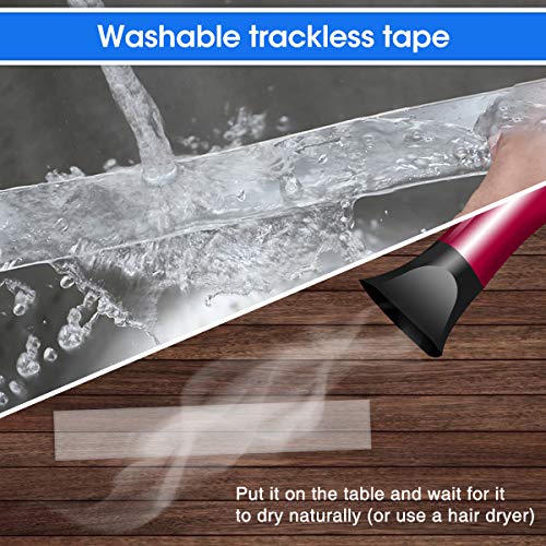 Reutilizable Nano Tape，LIUMY transparente doble cara Cinta Adhesiva de Pared Fuerte, reutilizable antideslizante de gel fuerte lavable, para pared, cocina, alfombra, fijación de fotos -9.84ft (3M)