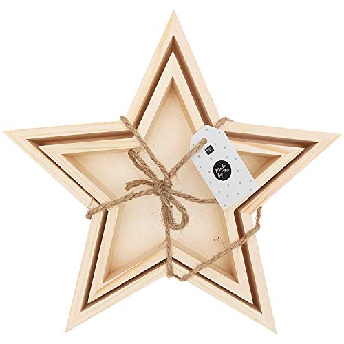 Rico Design Bandejas de Madera 2 Estrellas 100% FSC