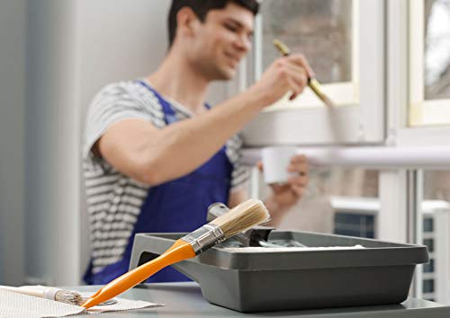 RIGO Kit Rodillos De Pintura Antigoteo Calidad Profesional Con Bandeja Recambios Mini Rodillo Pincel y Cinta