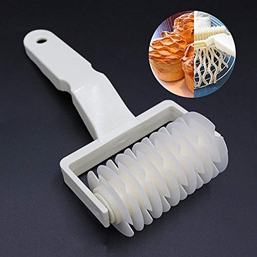 Rodillo Enrejado masas, Pie Pizza Pan Pastelería Herramientas de decoración para hornear Enrejado Rodillo Cortador Rodillo, Mini Cocina Hornear Masa Masa para hornear Decoraciones para hornear