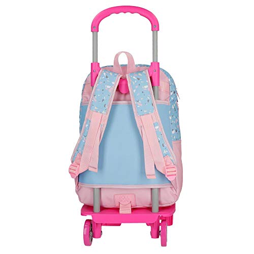 Roll Road Dreaming Mochila Escolar con Carro, Azul, 40 cm