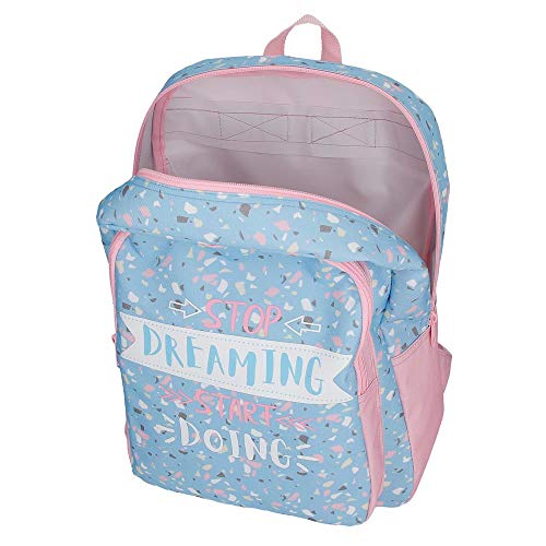 Roll Road Dreaming Mochila Escolar con Carro, Azul, 40 cm