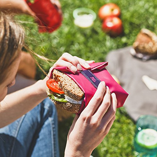 Roll'eat - Boc'n'Roll Teens Boys Bolsa Merienda Porta Bocadillos Ecológica sin BPA, Monkey Multicolor