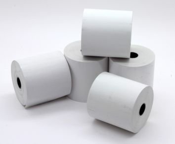 Rollos de papel térmico para caja registradora, 57 x 57 mm, 20 rollos por caja