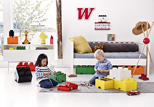 Room Copenhagen-40061734 Caja de Almacenaje Apilable, Ladrillo 8 pomos, 2 Cajones, 9.4 l, color verde (green), 50 x 25 x 18 cm (Lego 40061734)