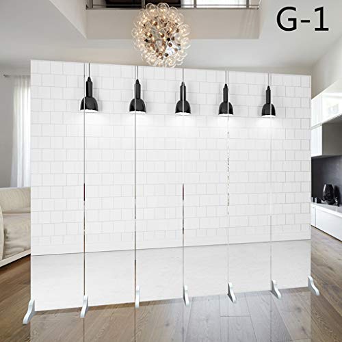 Room Screen Even Decoración de la Sala de Estar, móvil Plegable, diseño Decorativo Madera Pantalla de 6 Paneles/Separador de ambientes Independiente