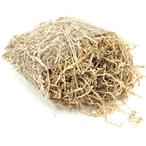 rosenice 100 G Crinkle Cut papel Shred relleno para cestas de regalo relleno luz (café)