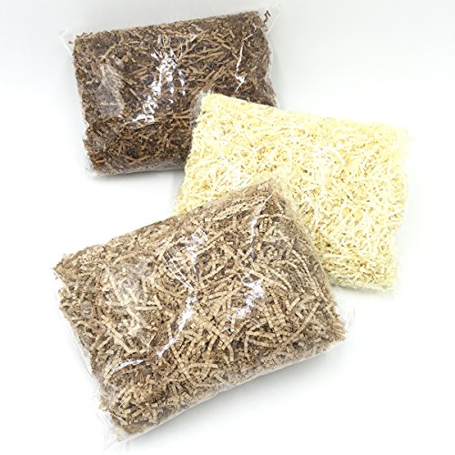 ROSENICE Relleno de trituración de papel de corte de arrugas para envasado de regalo cesta llenado 100g (café ligero)