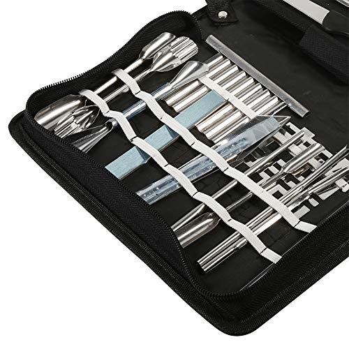 Rosvola Kit de Herramientas de Tallado de Alimentos, 1 Juego de 46 Piezas de Cocina portátil Vegetal de Frutas Juego de Productos de Tallado de Alimentos