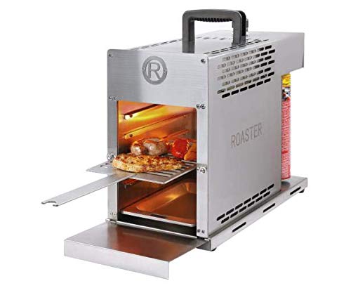 ROTHENBERGER Industrial ROASTER TO GO Gasgrill Steakgrill alta temperatura móvil para viajes incluida Piezo-Impulszündung & accesorios