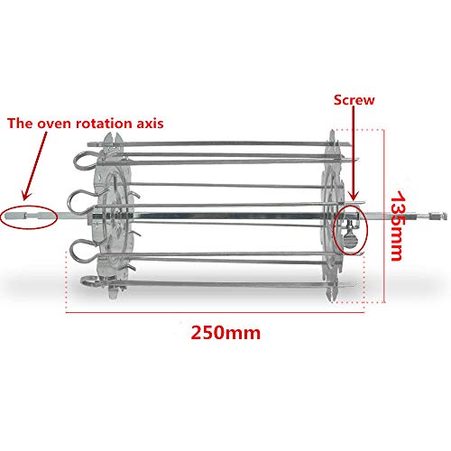 Rotisserie Horno Accesorios Juego de herramientas Barbacoa Asador Barbacoa Kebab Carnes Folletos Máquina Pincho Barbacoa