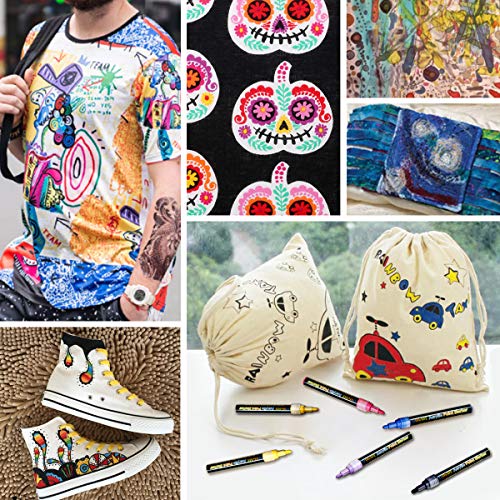 Rotuladores de Pintura Acrílico, UlifeME 12 Colores Permanente Marcadores para Ceramica, Tela, Marcador Metal, Plastico, Cristal, Vidrio, Pintar Piedras, Dibujo, Porcelana, Tazas, Madera, Metal & DIY