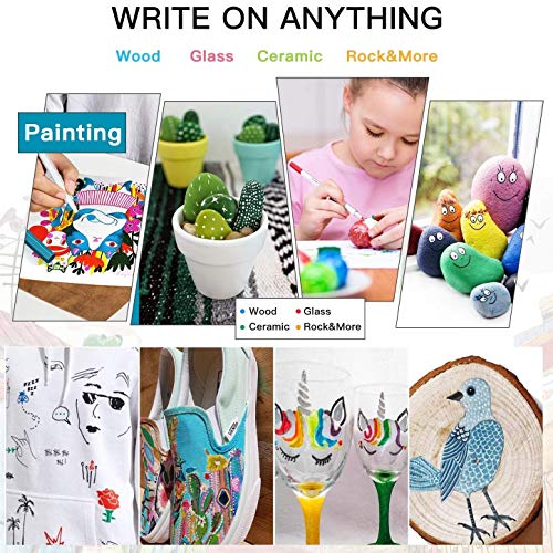 Rotuladores Metálicos,SaiXuan Marker Pen Rotuladores Metalizados 30 Color Marcador Pens Bolígrafos de pintura Conjunto de marcadores Para Tarjetas Negras,DIY Álbum,con Efecto Metálico
