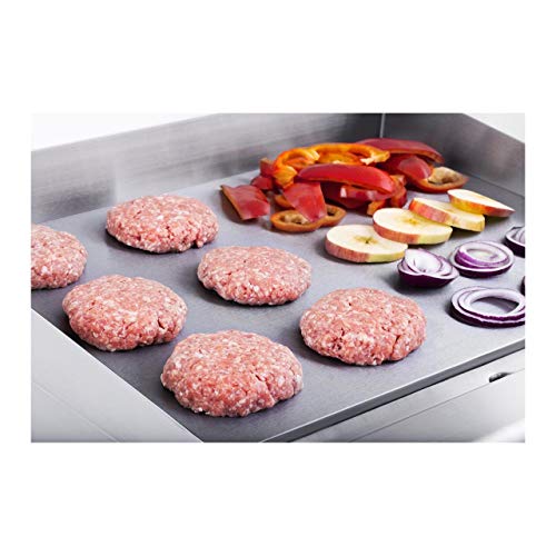Royal Catering Fry Top Eléctrico Plancha Grill Cocina Parrilla Electrica Industrial RCG 60H2 (largo: 60 cm, 2 x 3.200 W, superficie de calentamiento: lisa,2 zonas de calentamiento)