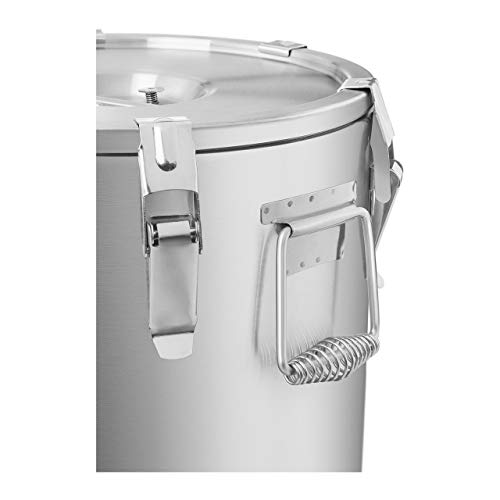 Royal Catering - RCTP20 - Contenedor isotérmico de acero inoxidable 20 L - Altura 31 cm