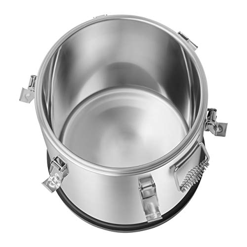 Royal Catering - RCTP25 - Contenedor isotérmico de acero inoxidable 25 L - Altura 38 cm