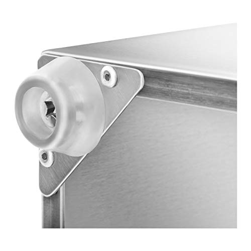 Royal Catering Soporte para Cubetas GN RCTS 1/6/1/9 (Acero inoxidable, para GN 1/6 und GN 1/9, Posibilidad de montaje en la pared, Apto para lavavajillas)