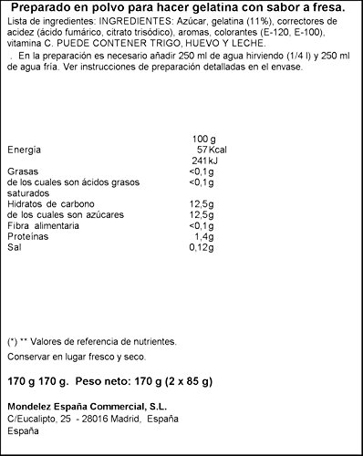 Royal - Gelatina Sabor Fresa, 170 g