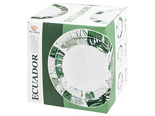 Royal Leerdam 735042 Royal Norfolk Ecuador - Vajilla de porcelana (18 piezas)