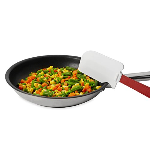 Rubbermaid Commercial Products FG1963000000 - Espátula de Cocina (Rojo, Color Blanco, Nylon, Silicona)
