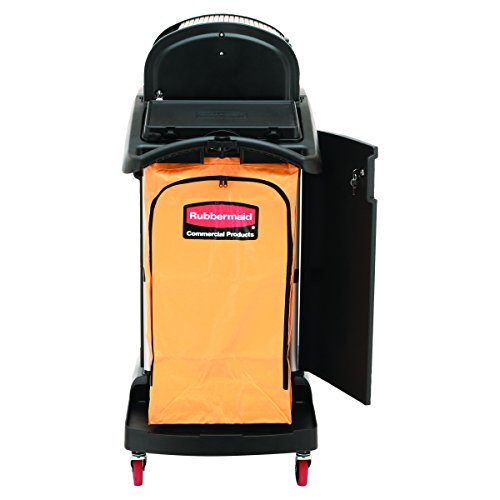 Rubbermaid Commercial Products FG9T7500BLA Carro de Limpieza para Hotel, Negro
