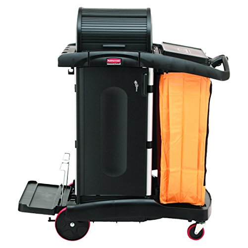 Rubbermaid Commercial Products FG9T7500BLA Carro de Limpieza para Hotel, Negro