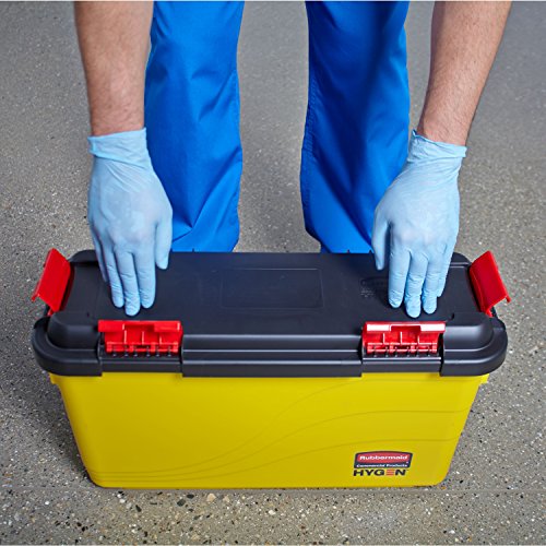 Rubbermaid Commercial Products FGQ95088YEl - Cubo de desinfección con Cierre hermético, Amarillo