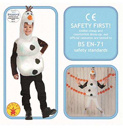 Rubie's 300509 - Disfraz de Frozen 2, unisex, Tamaño Toddler, Edad 2-3 años