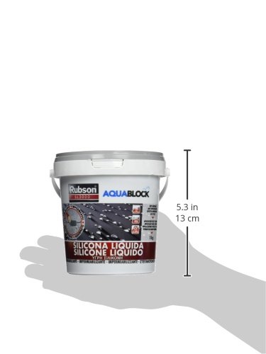 Rubson 1890693 Impermeabilizante Silicona líquida gris, 1 Kg