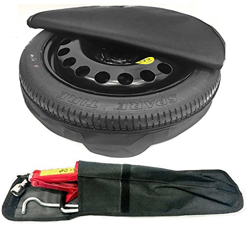 Rueda de repuesto de emergencia de 17 pulgadas con funda y kit de herramientas