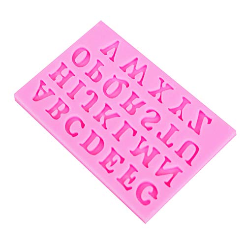 Ruijanjy 1 Pack Antiadherente de Silicona Torta del Molde de Las Letras del Alfabeto en Forma de Torta de la Pasta de fabricación de moldes para Hornear Arte de DIY de Suministro