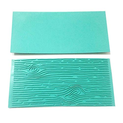 Ruiyiheng Espiritual Molde Corteza de Árbol Pared Ladrillos Texturizador Moldes Pasta de Goma Texturizador Tapete Fondant Cupcake Boda Decoración Regalo para Decoración Hogar - Imagen Color