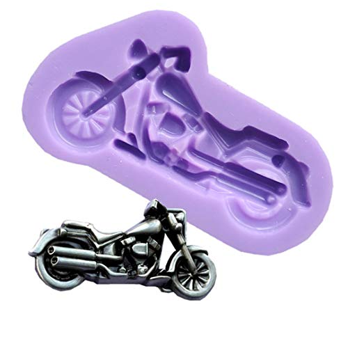 Runloo - Moldes de silicona para motos, fondant, helado, mouss, chocolate, pudín